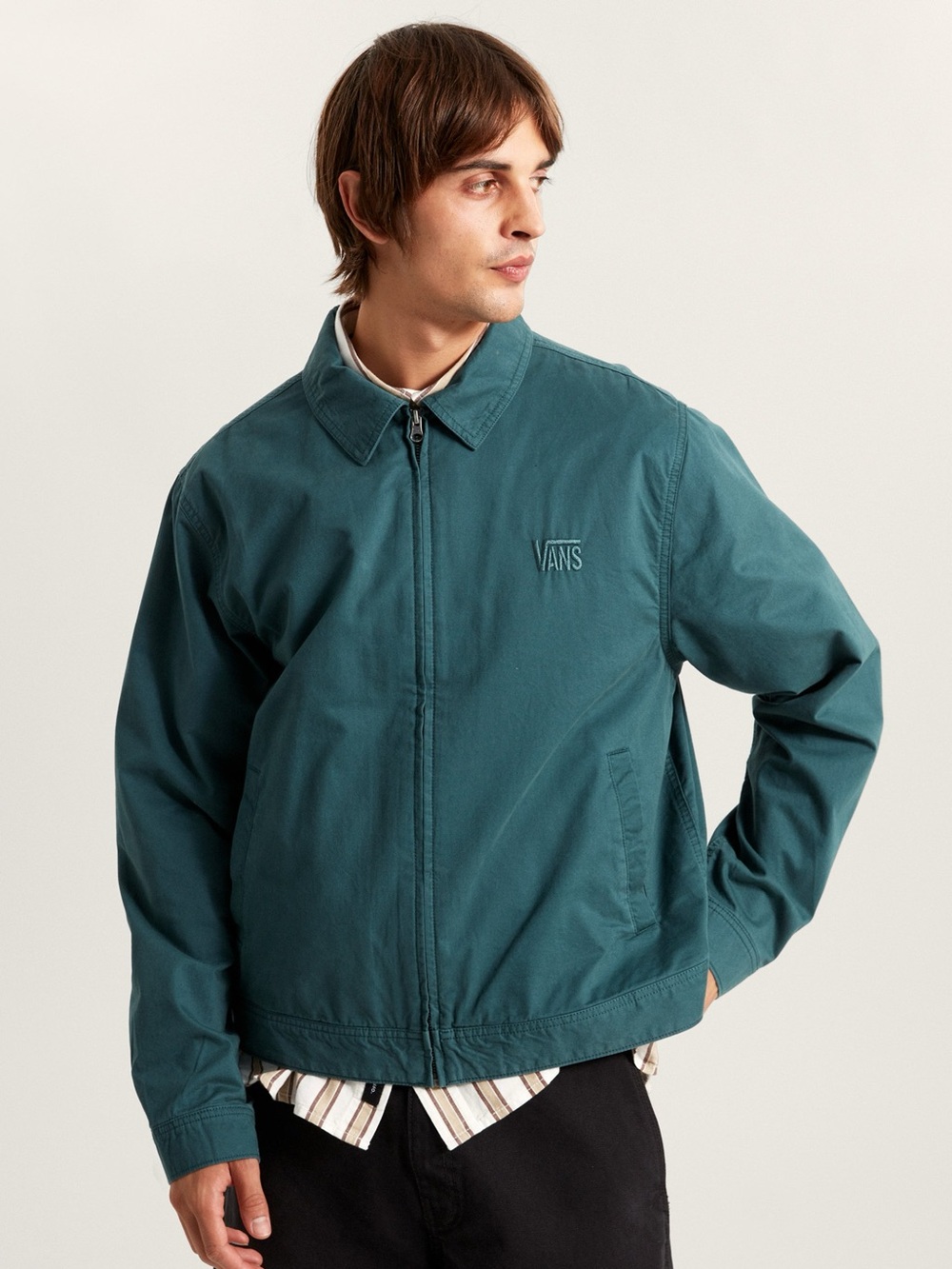 Vans Pomona Station Field zip jacket, green size M